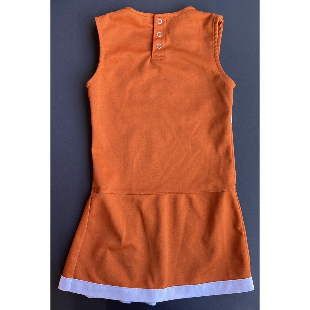 Texas Longhorns UT Kids Cheerleader Uniform Dress Youth Girls Sz 7/8 NCAA KA Inc